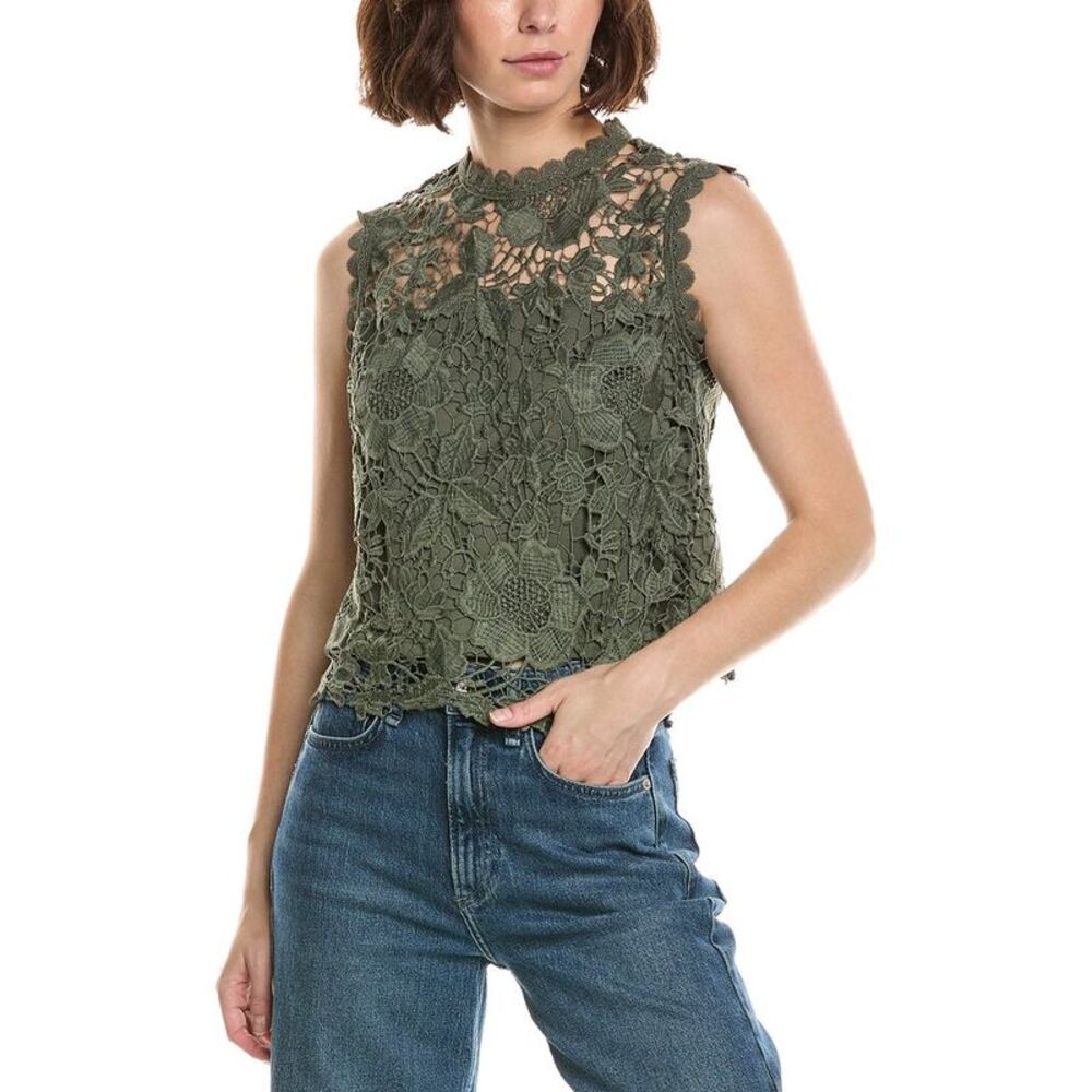Nanette Nanette Lepore Womens  Floral Top, Green
